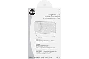Dritz Vinyl Sewing Machine Cover-15-inch x 8.75 x 6-inch Frosted