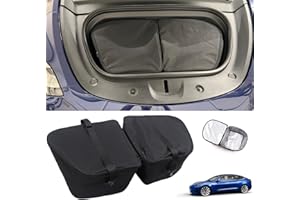 PACEWALKER für Tesla Model 3 2017-2022 Frontgepäcktaschen, für Tesla Model 3 Front Trunk Organizer Isolierung Kühler Auto Langlebig Zusammenklappbar Cargo Lagerung
