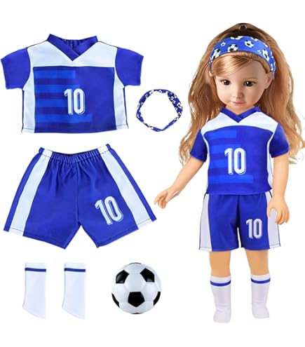 MLPKOI Puppen Kleidung Set - Sport Outfits Für 17cm Plüschpuppen