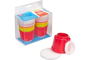 Tala Mini Coloured Jelly Moulds, Set of Individual Dessert Moulds, 150ml Capacity, BPA-Free Plastic, Dishwasher, Freezer & Fridge Safe, Easy Release Jelly Molds, Ideal for Puddings and Sweets