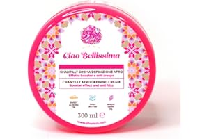 AfroRicci Ciao Bellissima Chantilly Crema Definizione Afro 300 Ml, Anti Crespo, Idrata, Booster, Effetto Booster, Effetto Booster e Anti Crespo, Chantilly Crema per Capelli Afro, Made in Italy