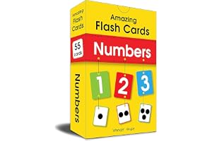 Amazing Flash Cards Numbers: Early Development OF Preschool Toddler (55 Cards)