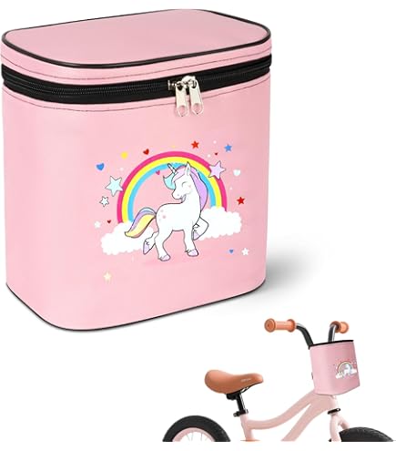 Antiabbandono Bimbi Auto Cestino Bici Bambino Looney Tunes Titti E Silvestro - Portaoggetti 14x12x20 Cm Cestino Bicicletta