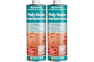 HOTREGA GMBH HOTREGA Poly Stein Imprägnierung 1 l - professionelles Stein Imprägniermittel für Innen und Außen, Mengen:2