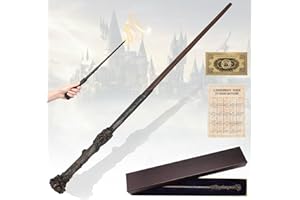 Ronronner Zauberstab,Luxus Zauberstab mit Stahlkern,Resin Zauberstab, Zauberstab mit Exquisite Geschenkbox mit Zauberspruch Karte und Fahrkarte für Hexen und Magier