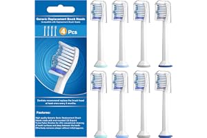 Ersättande tandborsthuvuden för Philips Sonicare | 8-pack professionella reservdelar elektriska borstar kompatibla med Philip