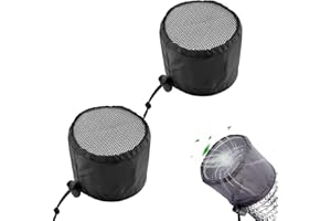 CYXZMYA 2 Stück Wachstumszelte,Kanalfilternetz für Abluftventilator,Pflanzenwachstum,schwarzes Netzgewebe(15,13.5 cm),Growzelte Lüftungsabdeckung für Indoor-Gewächshaus