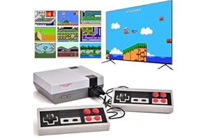 Genzo Consola Retro con 620 Juegos Clásicos Arcade de los 80 y 90, Incluye 2 Mandos para 2 Jugadores para Jugar en la TV