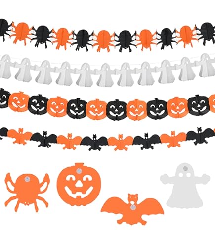 BESPORTBLE Halloween Geburtstag Girlande - Bunte Wimpelkette Für Party-Deko