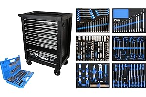 ‎BRILLIANT TOOLS Brilliant Tools BT153473 Werkstattwagen mit 7 Schubladen und 473 Werkzeugen