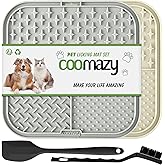 Coomazy Licky Mats for Dogs 2 Pcs Dog Slow Feeding Lick Mats with Suction Cup Boredom and Anxiety Reducer Lick Mats for Dogs(