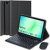 EHLCYS Case with Keyboard for Samsung Galaxy Tab A11+ Plus 2025 / Galaxy Tab A9+ Plus 11 Inch 2023, Spanish &Ntilde; Keyboard with D