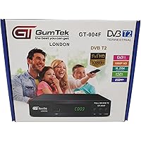 Gumtek Full HD Freeview Set Top Box RECORDER Digital TV Receiver HDMI SCART USB Connection New Software