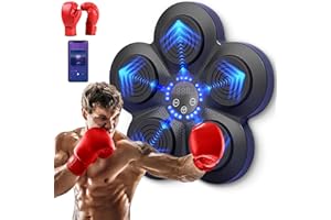 SWBSLL Machine de Boxe Musicale à Domicile,Music Boxing Machine,Appareil de Boxe électronique Portable Mural pour la Maison Rechargeable USB avec Lecture de Musique par Bluetooth