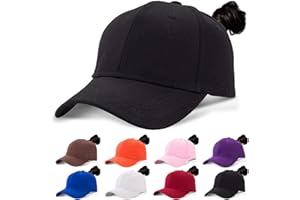 FCHUI Womens Ponytail Baseball Cap Quick Drying High Messy Bun Ponycap Trucker Hats Outdoor Sports Hat with Ponytail Hole Adjustable Travel Summer Hat