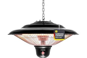 TROTEC Design takvärmare IR 1500 SC terrassvärmare, infraröd spotlight, värmestrålare, 3 värmenivåer 500 W/1 000 W/1 500 W ef