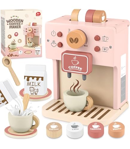 Nene Toys Houten Theeset Voor Kinderen Vanaf 2 Jaar – Complete 18-delige Tea Party Set Met Theepot, Dienblad En Zoetigheden – Montessori Rollenspel Cadeau