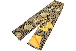SOFIALXC Soie Sword Bag Samurai Katana Wakizashi Tanto Sword Cover Carry Bag avec Golden Gland,T