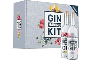 Gin Making Kit - Make Your Own Pink Gin, Raspberry & More - Gift Idea For Christmas or Birthday - Craft Kits By Makester
