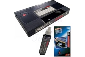 ELECTROSQUARE Omega 23022 VHS VCR Cassette Tape Video Recorder Head Cleaner System Wet & Dry