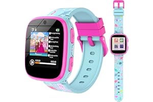 Kesasohe Smartwatch Niños Aprendizaje Educativo Pantalla Táctil Niños Juguete con 13 Despertador E-Libro Música Cámara Digital Vídeo Podómetro Niños Smartwatch Juego y Actividades para Niñas