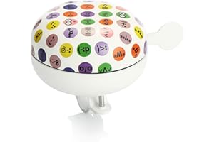 com-four® Campanello per bicicletta XXL - Campanello grande per biciclette - Campanello per bicicletta per manubrio sinistro