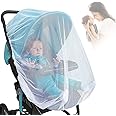 SNOWIE SOFT® Mosquito Net for Baby Carriage Stroller Pram,Carriers, Car Seats, Cradles, Mosquito Net Plus Size for Baby/Kids 0 to 3 Year (White)