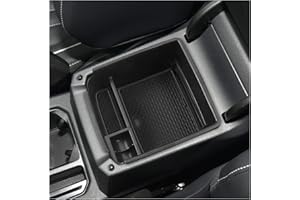 SXCY Compatible with VW Tiguan II UK Car Centre Console Organizer, 2017-2023 Tiguan 2 Armrest Organiser Tray Centre Console Storage Box, Armrest Glove Box Tiguan Accessories (Black)