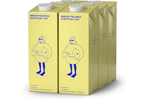 Minor Figures Everyday Oat Drink, 6 x 1L, Made in The UK, Fortified with Vitamins & Minerals, Plant-based, Vegan, Non-GMO, No Added Sugar, Shelf Stable.