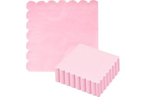 50 stycken servetter, rosa, 2-lagers, 33 x 33 cm, vågade, ljusrosa pappersservetter, engångsservetter, för födelsedagar, bröl