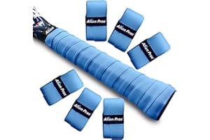 Alien Pros Cinta de Agarre para Raqueta de Tenis (6/12/60 agarres) - Agarre de Tenis precortado y Ligero TAC Feel - Envuelva su Raqueta para un Alto Rendimiento (6/12/60 agarres)
