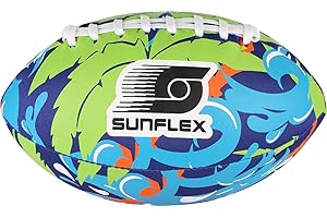‎SUNFLEX Sunflex® Neopren American Football Tropical Wave | sehr griffig und lässt Sich ideal Werfen und Fangen | Ball weich und leicht für den Strand und den Garten | extrem robust und für Jede Altersgruppe