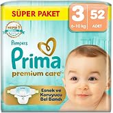 Prima Bebek Bezi Premium Care 3 Numara 52 Adet Ekonomik Paket