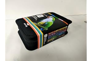 ART-N-FLY 72 Oil Based Colored Pencils for Adults & Artists - Professional Pencils for Drawing, Sketching and Coloring Books - Soft Core Art Pastel Pencils Set w/Skin Tone in Metal Case - Adults & Kids