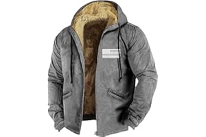 ZRYAZQ Blouson Homme Hiver Veste Chauffante Homme Chic Sweat A Capuche Homme Manteau Homme Hiver Veste Polaire Homme Casual Doudoune Chauffante Homme Sweat Zippé Homme Blousons Homme Polaire Homme