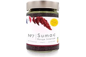 LEVANTHYM 100% Pure Sumac moulu, antioxydant ultime, Qualité Premium - sans sel, substitut au citron et au vinaigre - épices du Liban - livre de cuisine levantine 100g
