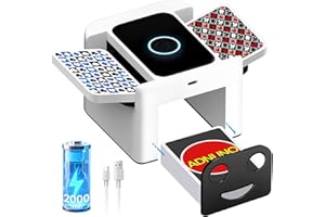 GAEYMY Kartenmischmaschine Elektrische,Automatischer Kartenmischer,Mischmaschine USB,Karten Mischgerät mit Akku 2000 mAh,Kartenroboter UNO Kartenmischgerät,Automatic Card Shuffler gilt für Alle Spielkarten