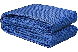 Poolpanda Premium Solarfolie 732 x 366 cm rechteckig | Stärke 400 µm | schwarz/blau | zuschneidbar | Solarplane für Pool | Poolheizung