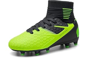 DREAM PAIRS Chaussures de Football Garçons Spike Crampons pour Filles Respirantes Chaussures D'entraînement