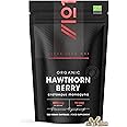 Organic Hawthorn Berry 1000mg – 180 Vegan Capsules – High Strength Crataegus Monogyna Supplement – Clean & Potent Formula – Resealable and Recyclable Pouch by Alpha01