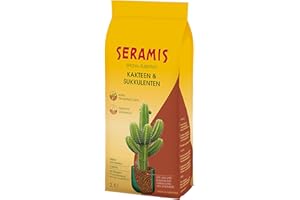 Seramis 731755 granulés pour cactus et plantes grasses, Billes d’argile, substitut de terreau pour cactus stockant eau et nutriments, 2,5 L