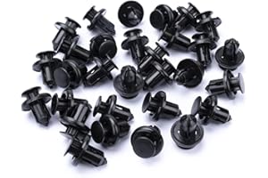 QZKJQDD 10mm Spreiznieten Kunststoff, Kotflügelnieten, Befestigungsclips Auto Clips, Auto Befestigung Clips, Stoßfänger-Verstärkungsclips, Kunststoffniete Befestigungssatz Clips für Auto (50 Stück)