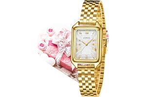 CIVO Gold Ladies Watches Vintage: Stylish Wrist Watch for Dress Analogue Quartz - Gifts for Women Fashion Elegant