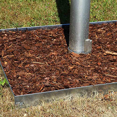 10 Meter NTA Rasenkante Beeteinfassung Beetumrandung schmal 140/1000 Mähkante Metall - 5