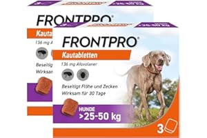 MEDIBOND Frontpro 136 mg for Dogs 25-50 kg 2 x 3 Chewable Tablets
