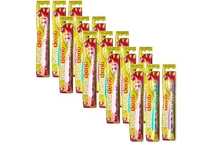 Betadent KIT 15 SPAZZOLINO Soft Kids-Junior Bambini 5-11 Anni. Setole Morbide per Una Corretta Pulizia dei Denti tra Gli Spazi Interdentali. Anti Carie. 15 Pezzi, Colori assortiti