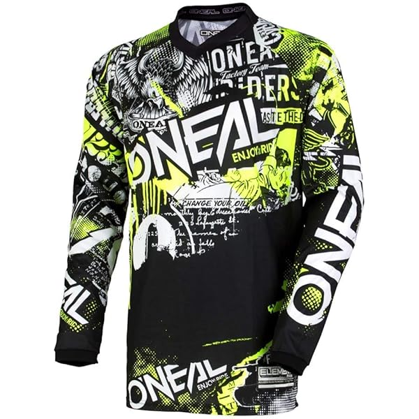 O'NEAL O'NEAL Element Jersey Men's Element Camo Jersey (1-Pack), grey/neon yellow