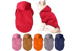 JAXICH Dog Cat Sweater Knit Jumper Clothes For Dogs Pets Costume Holiday Party for Cat and Puppy Soft Cotton Doggie Hoodie Winter/Autumn Pet