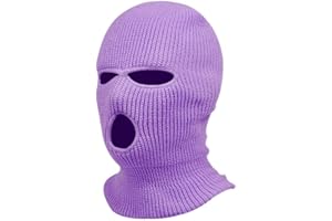 Jungerhouse Balaclava Tricoté Intégral Cagoule 3 Trous 2 Trous Multifonction Coupe Vent Au Chaud Masque Moto Vélo Ski Cagoule Unisexe Sports