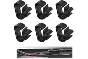 Aihoom 6 pcs Clips de Fixation pour Peugeot & Citroën - Attaches Robustes pour Bras Essuie-Glace Avant - Accessoires Tuyau Lave-Glace - Compatible 3008, 5008, C5, DS7 - Rechange et Entretien Voiture